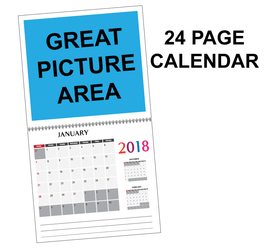 A4 24 Page Calendar I Am Print